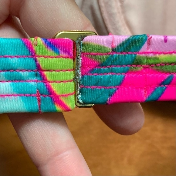 Victoria’s Secret neon palm leaves bikini top - Picture 3 of 4